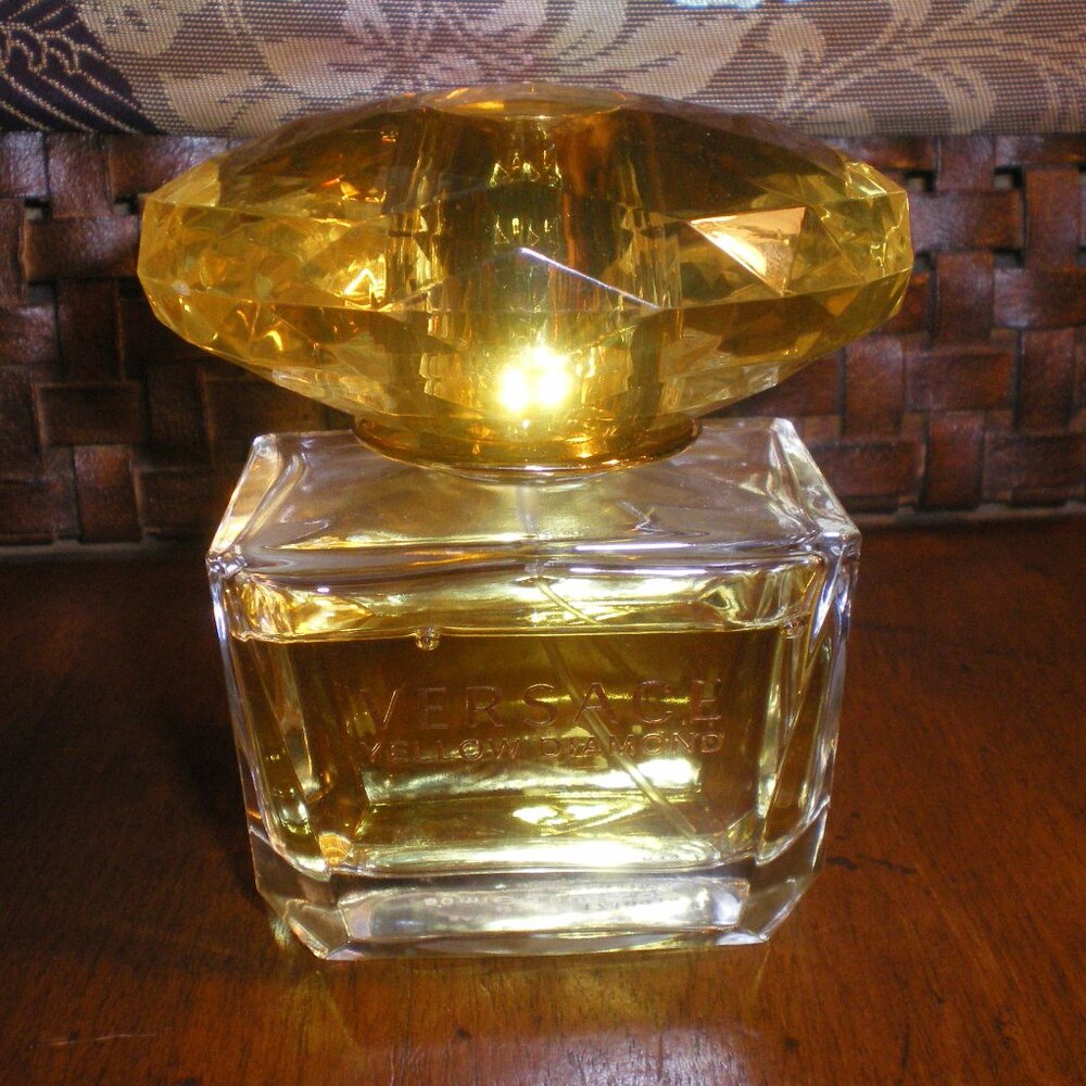 Versace Yellow Diamond  Eau de Toilette Spray 3 oz. Bottle Almost Full